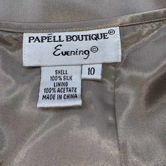 Papell Boutique Evening 2 Piece Dress Size M L - Picture 6 of 8
